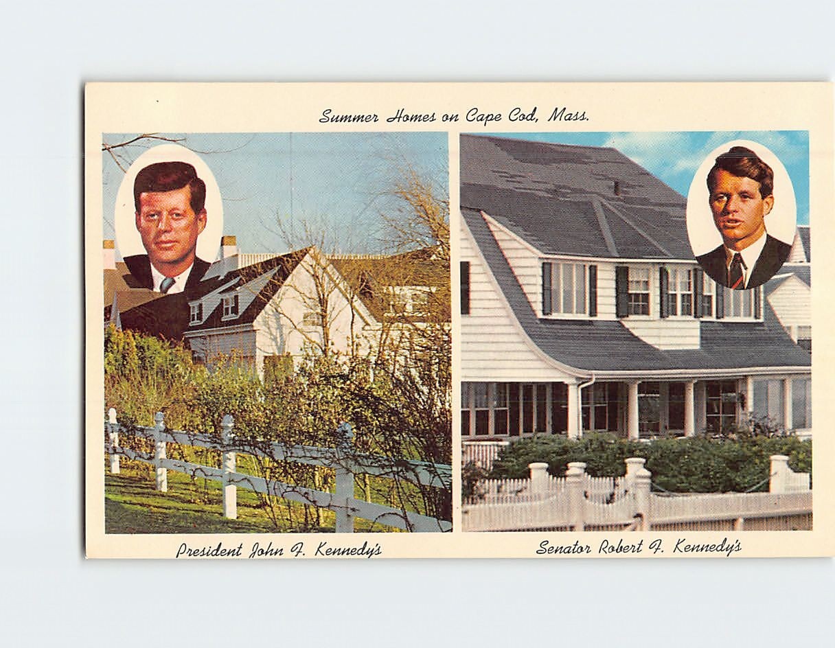 Postcard Kennedy\'s Summer Homes on Cape Cod Massachusetts USA