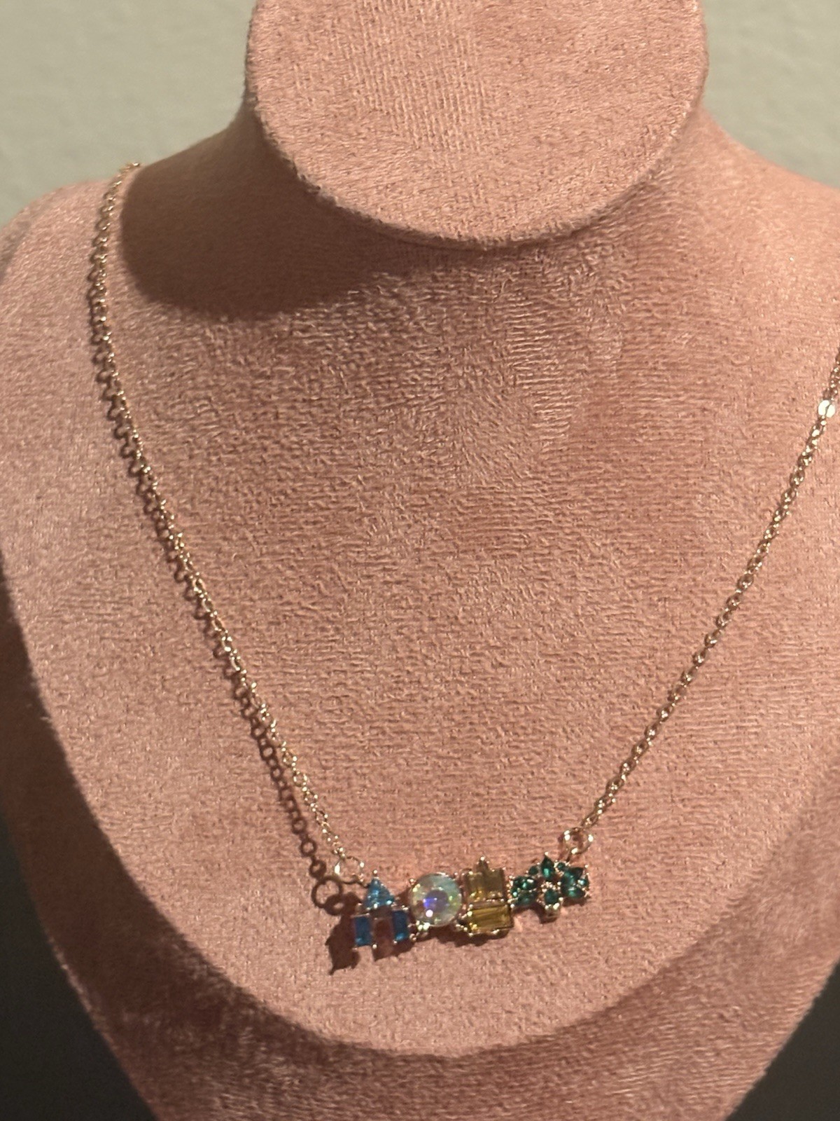 Disney World 4 Parks Attraction Icons Necklace Inspired By Girls Crew Rose Gold