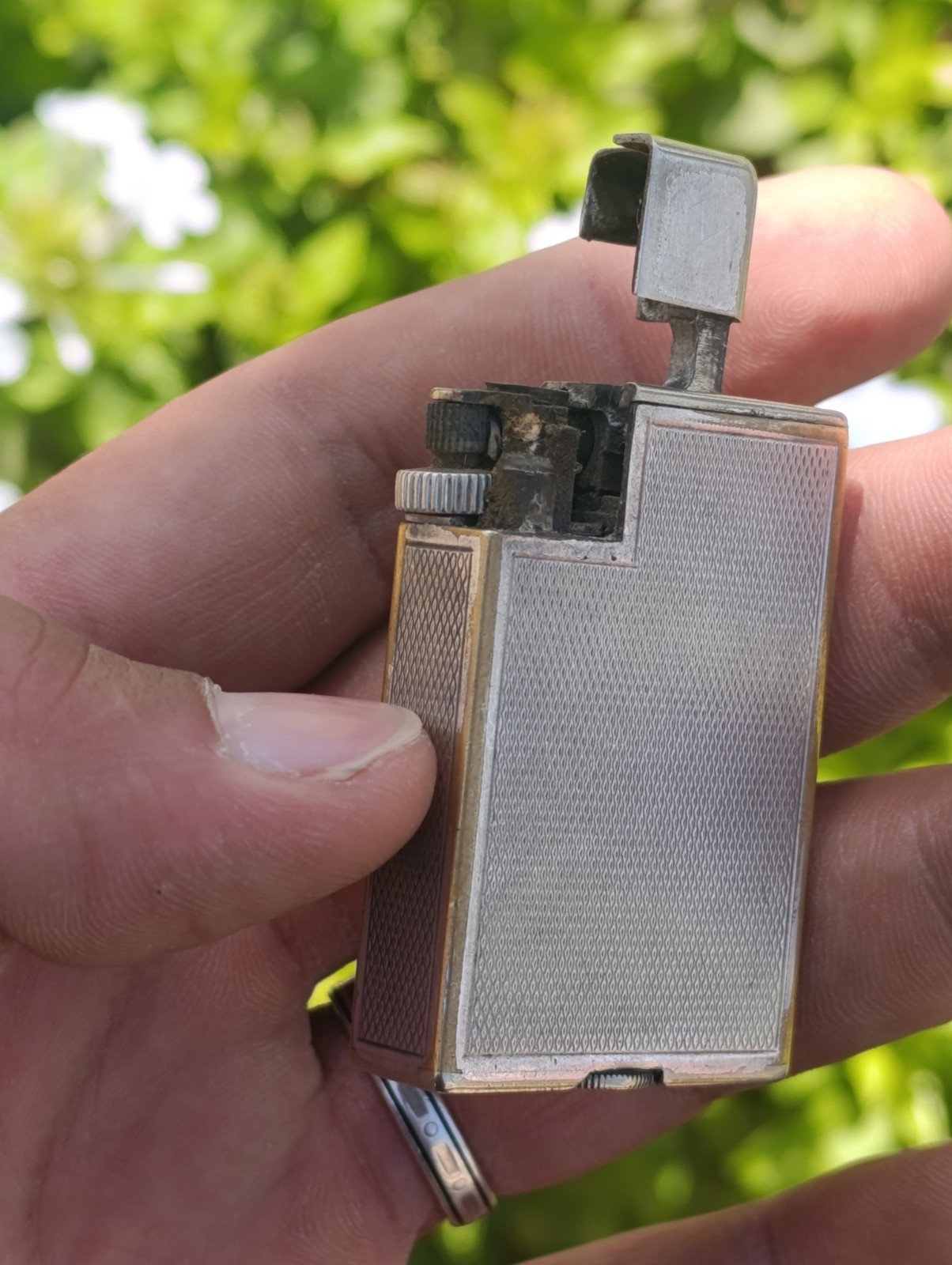 Rare VINTAGE DUNHILL LONDON PETROL LIGHTER – MADE IN SWITZERLAND ✨