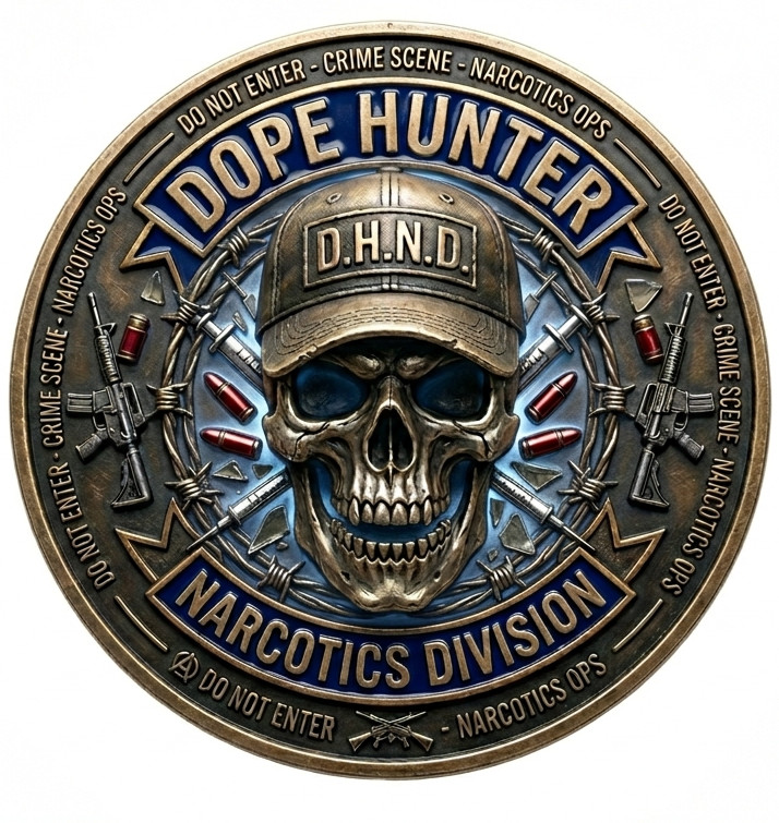 Dope Hunter Narcotics Division Law Enforcement Crime Scene Don't Enter  4