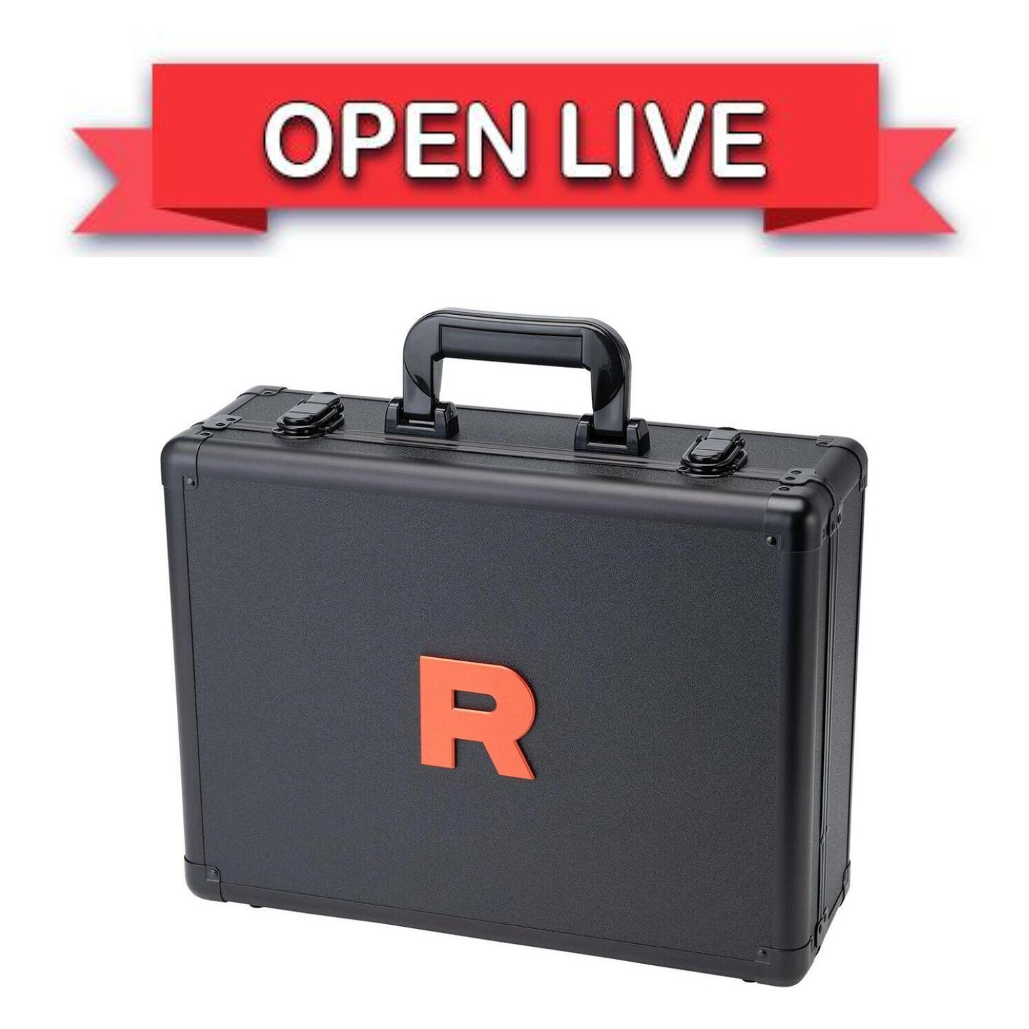 Open Live Pokemon TCG Chinese Glory of Team Rocket Attache Case Set