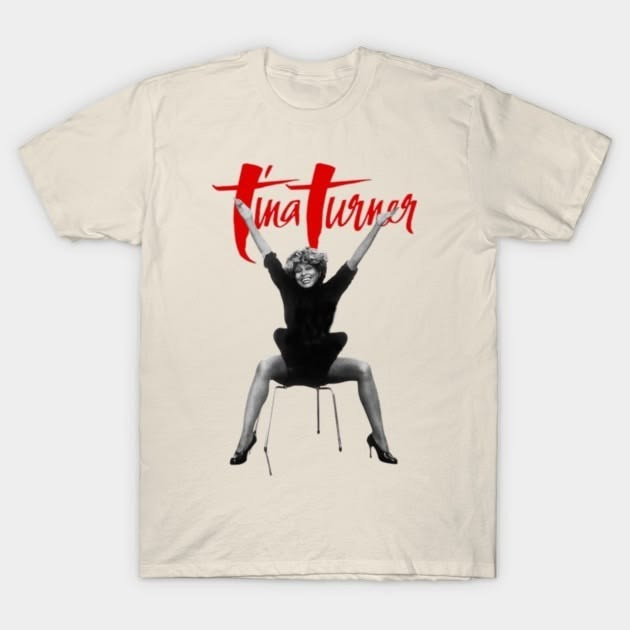 Vtg Tina Turner Singer Short Sleeve White T- Shirt S- 5XL All Size US137