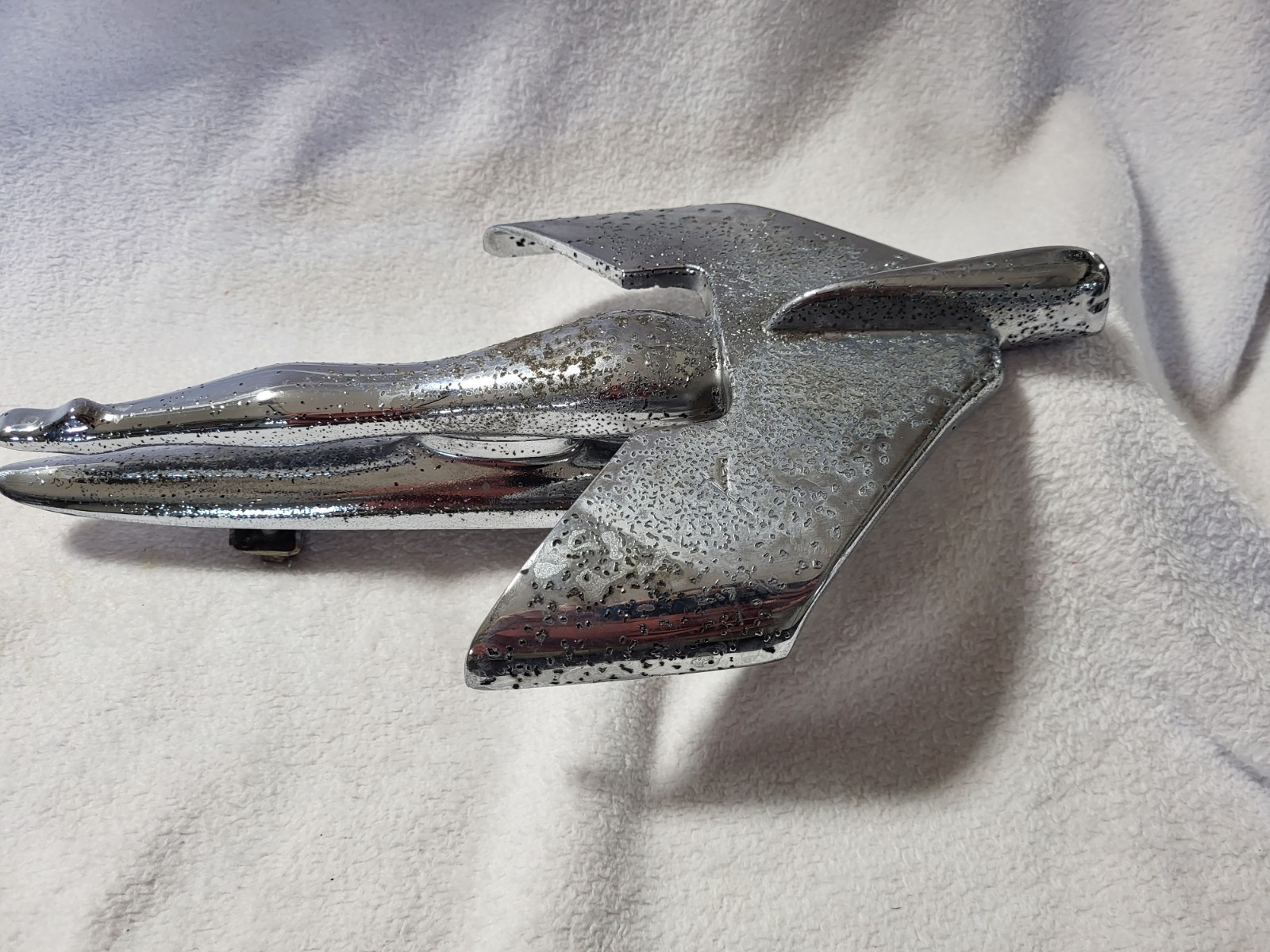 Vintage 1951-1954 Nash Flying Goddess Hood Ornament Lady Mascot George Petty OEM
