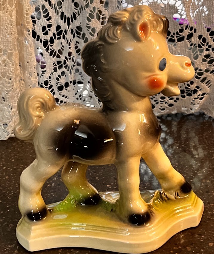 VTG 1950s Frisky Pony Ceramic Statue Figurine by Rempel Enterprises KITSCH JAPAN VTG 1950s Frisky Pony Ceramic Statue Figurine by Rempel Enterprises KITSCH JAPAN