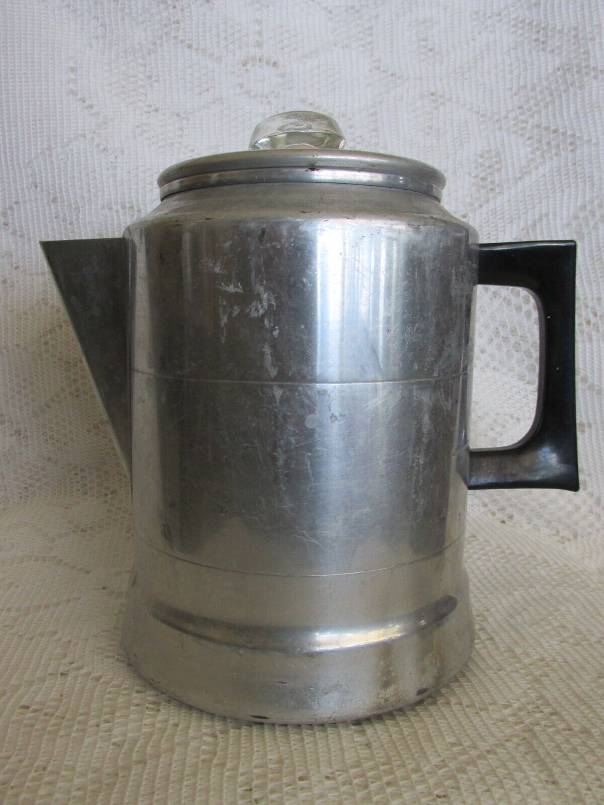 Vintage Comet Aluminum 9 Cup Stovetop Coffee Pot