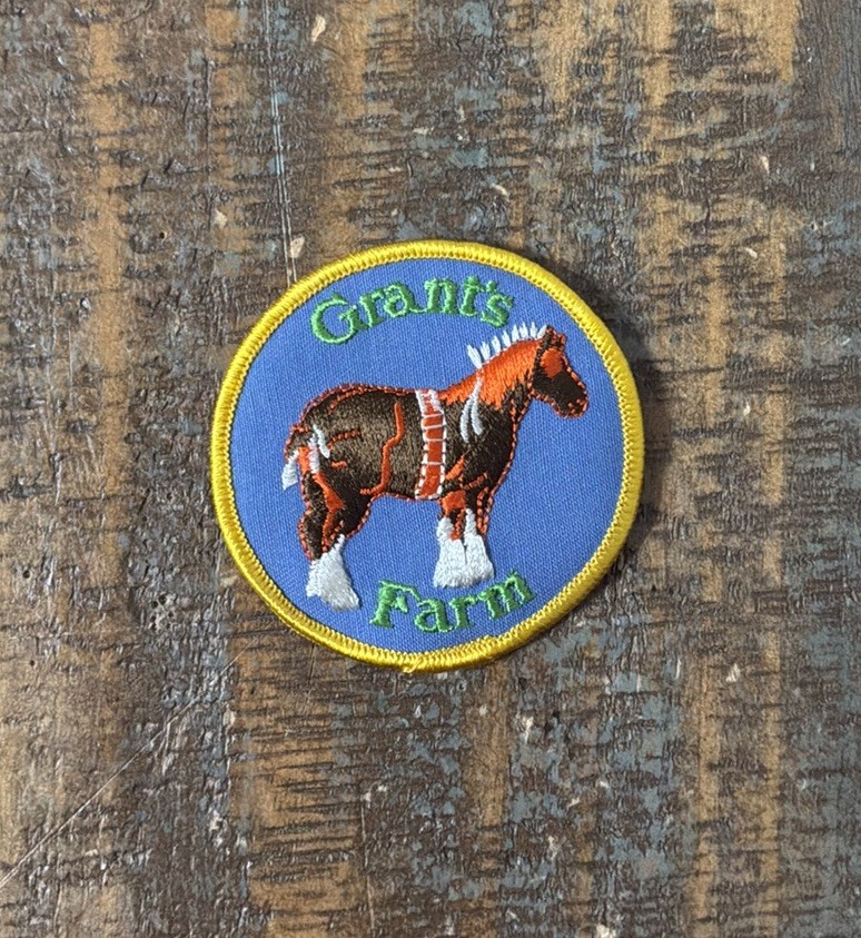 Vintage Grant’s Farm Horse Anheuser Busch Missouri Souvenir Patch NOS 1980s