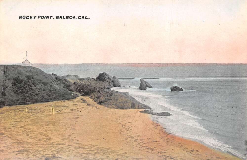 Balboa California Rocky Point Scenic View Vintage Postcard AA118064