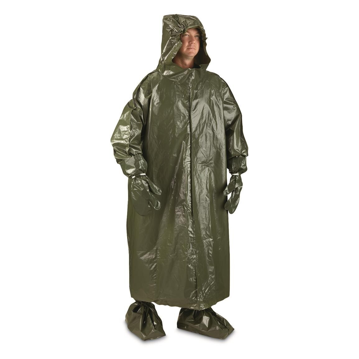 2 Czech Army Chemical Suit Poncho Boot/Leggings Hood Gloves+2 US Glove+2 goggles