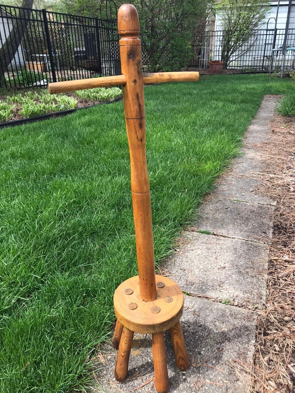 Vintage Antique Wooden Washing Dolly 