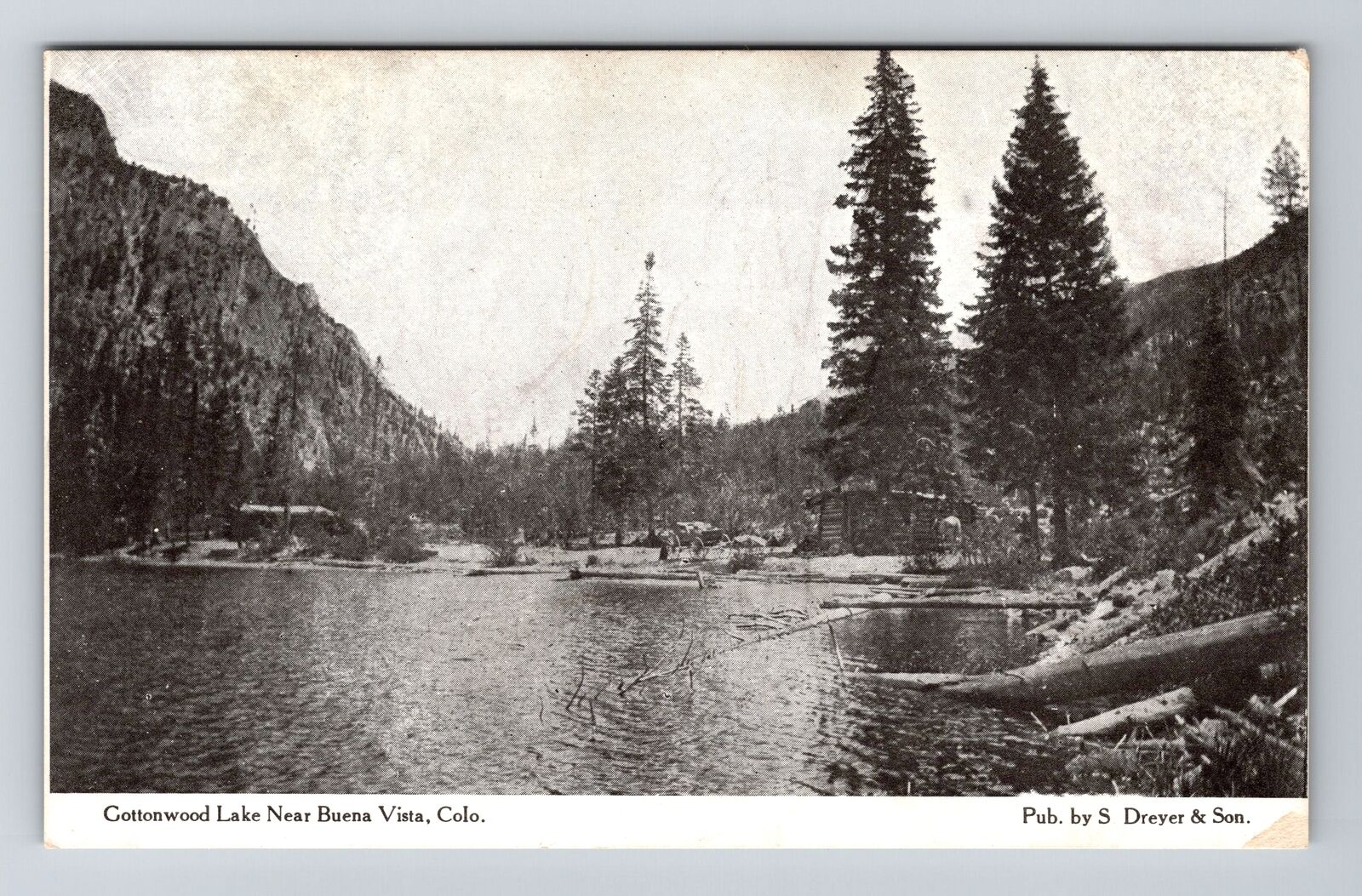 Buena Vista CO-Colorado, Cottonwood Lake, Vintage Postcard