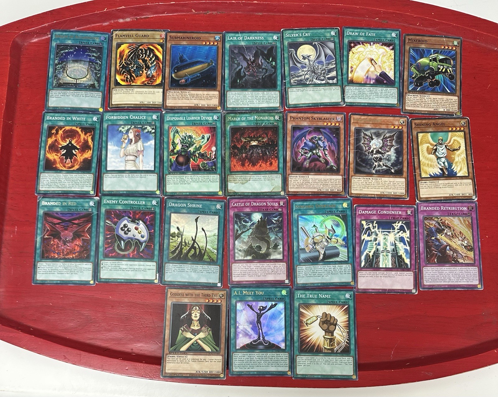 Yu Gi Oh Trading Cards - Marked 2020 1st Edition - Used