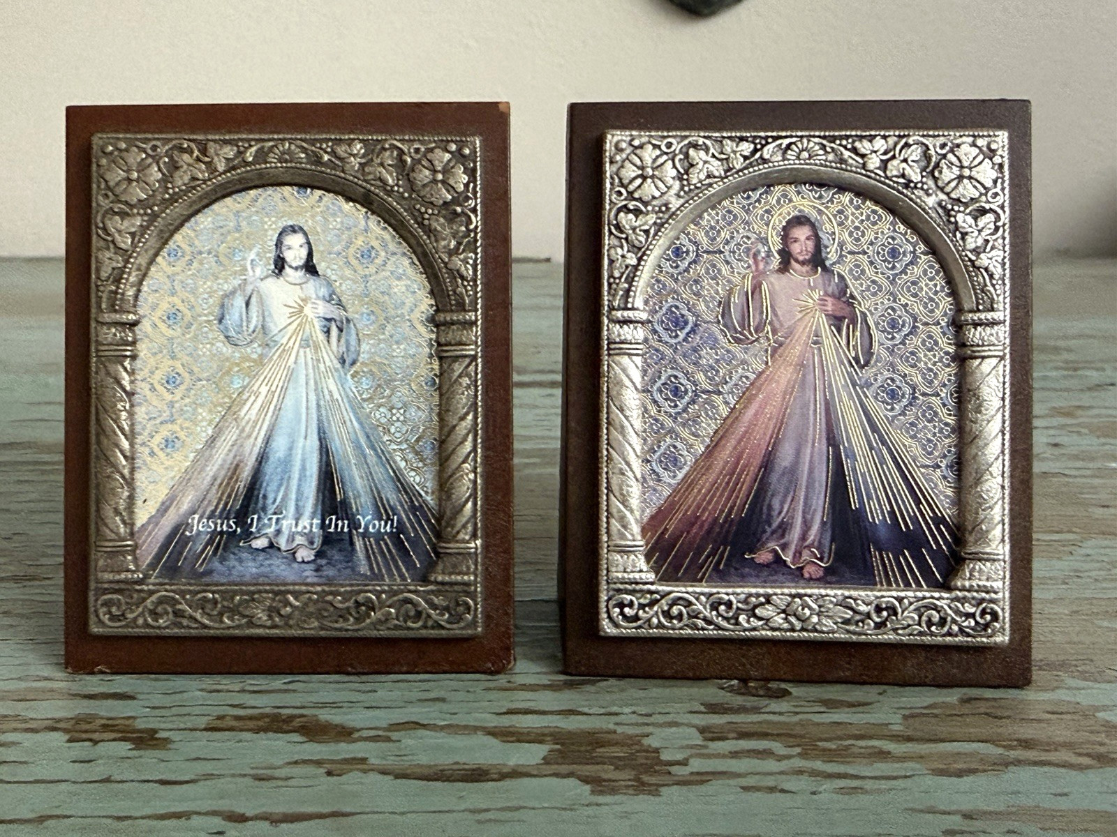 Religious Jesus Wood Desktop Plaque Small 2.5\