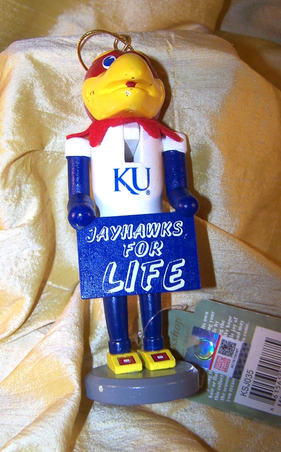 Santa\'s Workshop University of Kansas ornament \