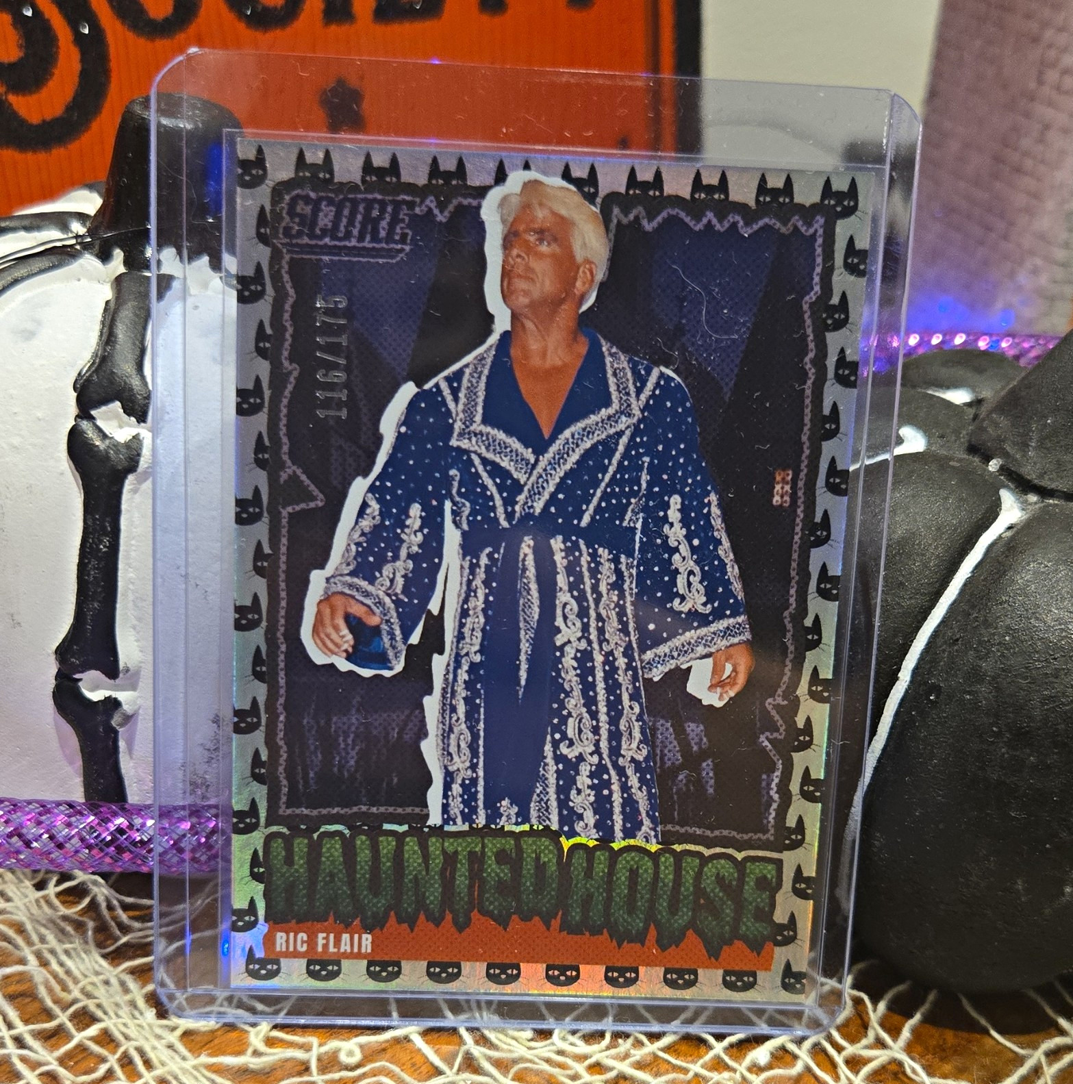 Panini 2026 Score Black Cat Holo Numbered /175 Ric Flair WWE Rare
