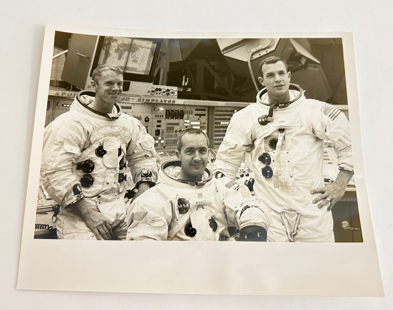 Apollo 9 Space Crew Photo 1969 NASA Astronaut McDivitt & Schweickart 8\