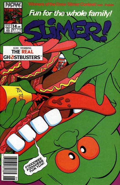 Slimer #14 (Newsstand) VF; Now | Real Ghostbusters Spin-Off - w/Bag+Board