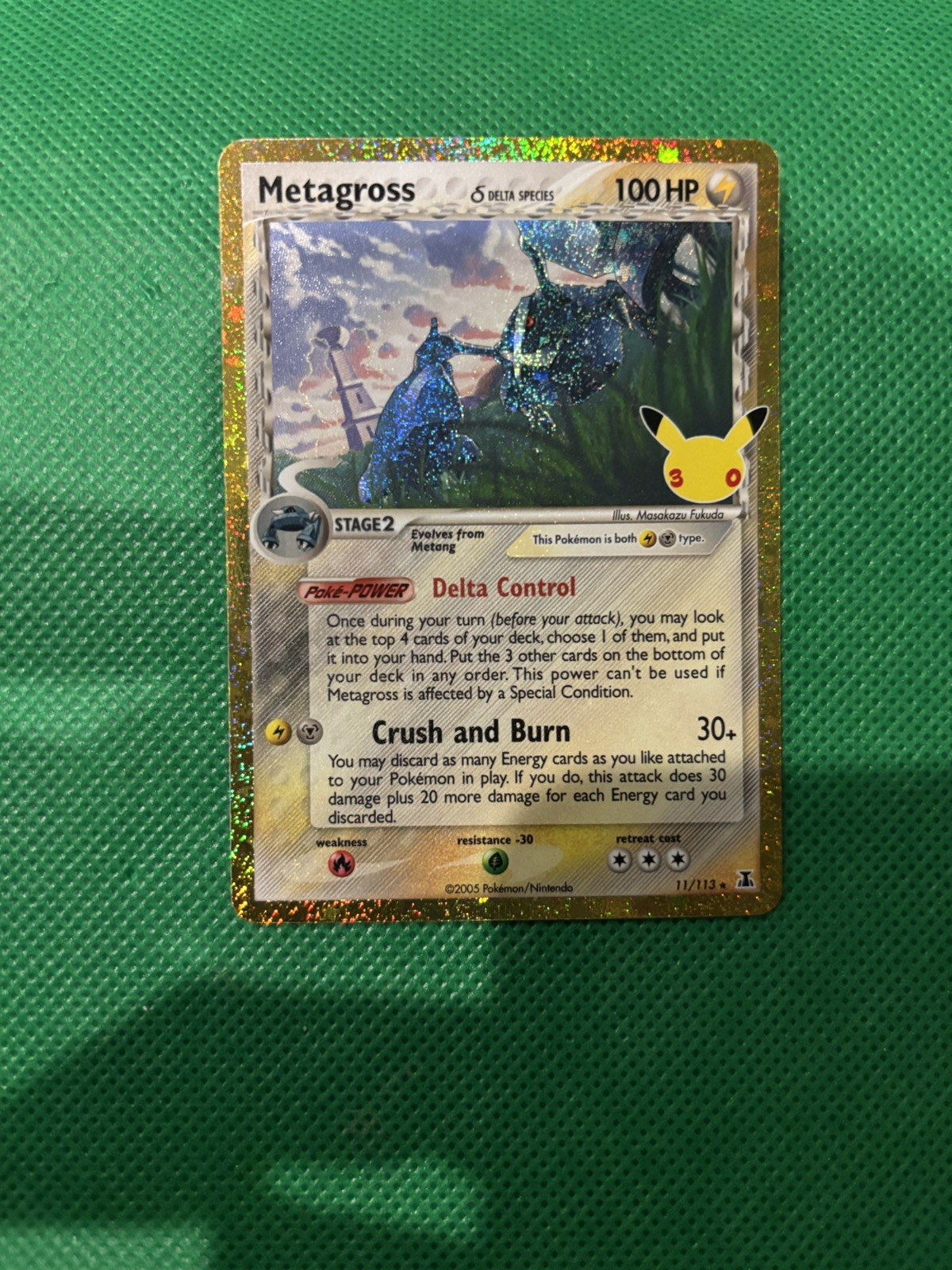 Pokémon TCG - Metagross 11/113 Delta Species - 30th Anniversary Holo - NM
