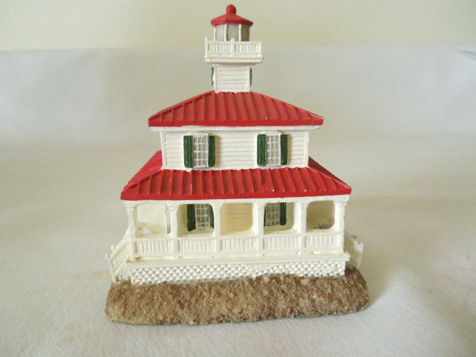 Scaasis Originals Nautical Lighthouse Figurine Handcrafted Resin New Canal, LA.