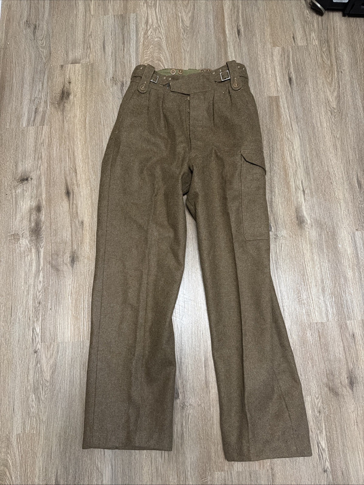 Vtg British Army 1955 Pattern Battledress Trousers Wool Pants Size 10