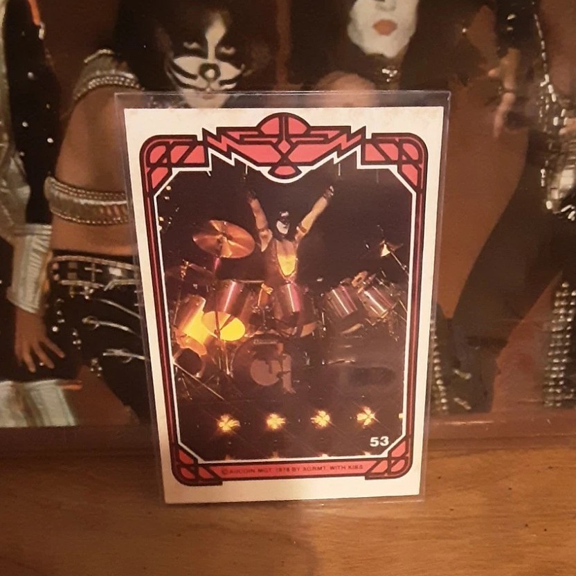 KISS Aucoin 1980 Eric Carr Australian card number 53