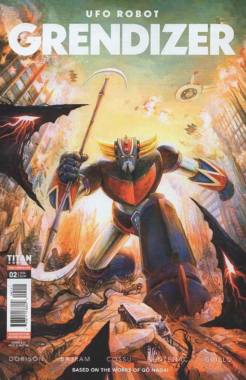 UFO Robot Grendizer #2A VF/NM; Titan | 1st Print Go Nagai - w/Bag+Board
