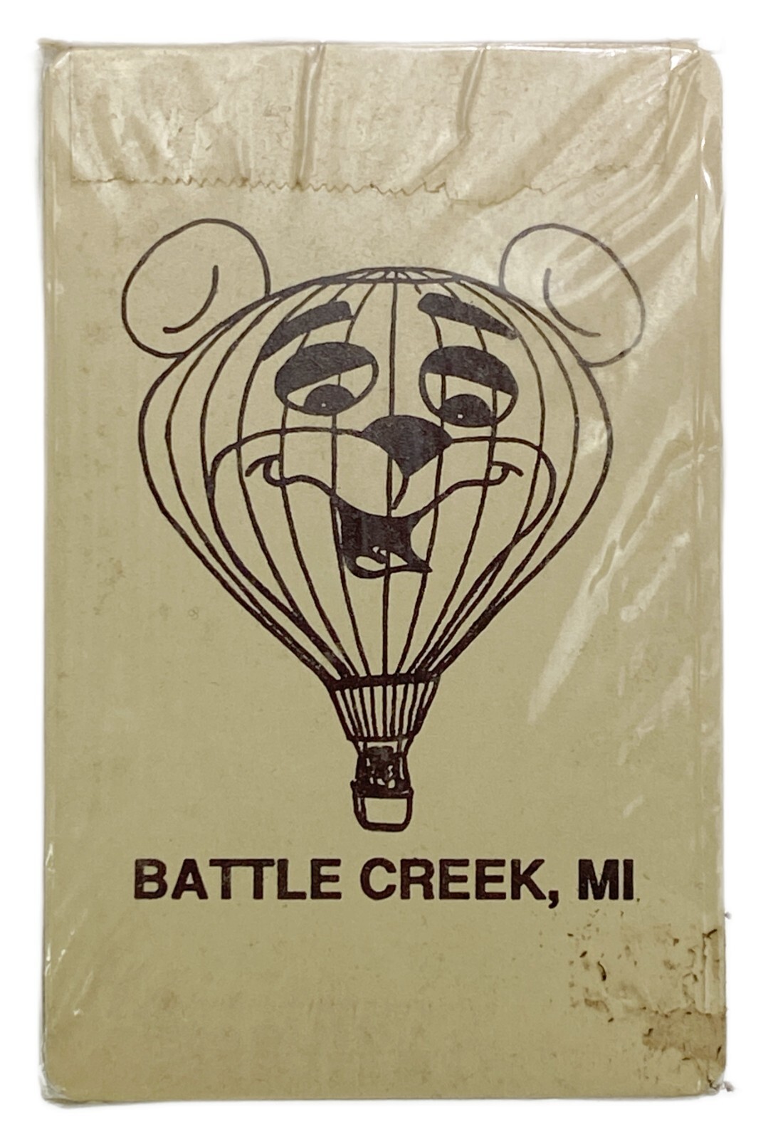 Hot Air Balloon Deck Playing Cards Battle Creek MI Sealed Vintage Bearcat
