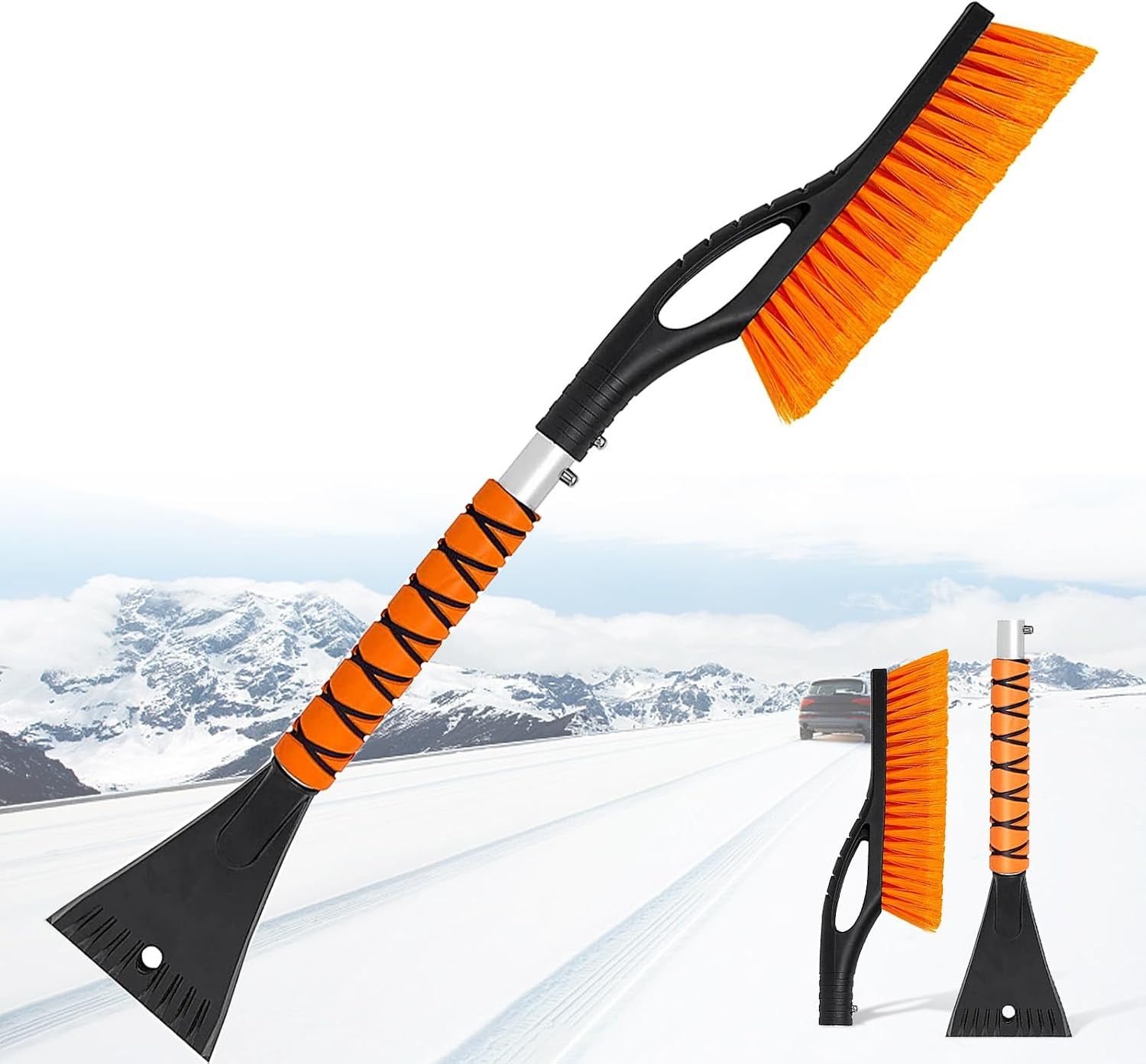 Snow Brush and Ice Scraper for Car Windshield - 27 Inch Detachable Snow Removal Snow Brush and Ice Scraper for Car Windshield - 27 Inch Detachable Snow Removal