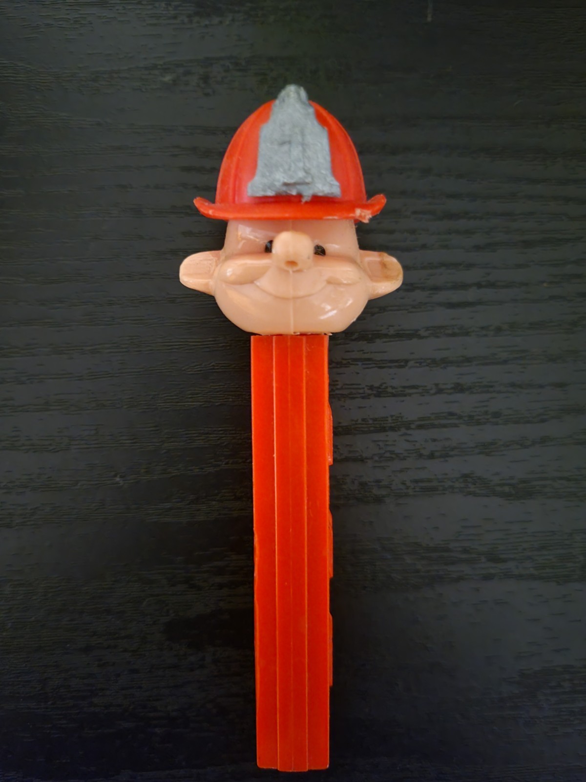 Vintage Pez Dispenser Fireman With Hat No Mustache Made in Austria No Feet