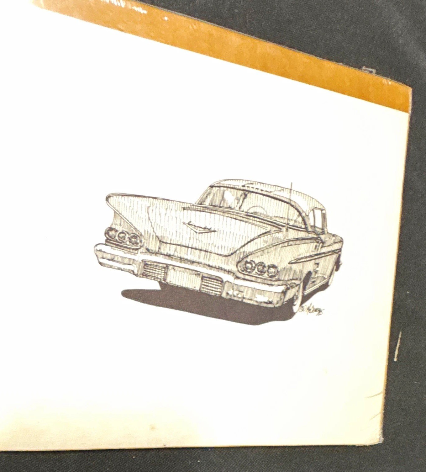 1958 Chevy Belair Small Poster  Chevrolet Print Trunk View Very Cool Nice 