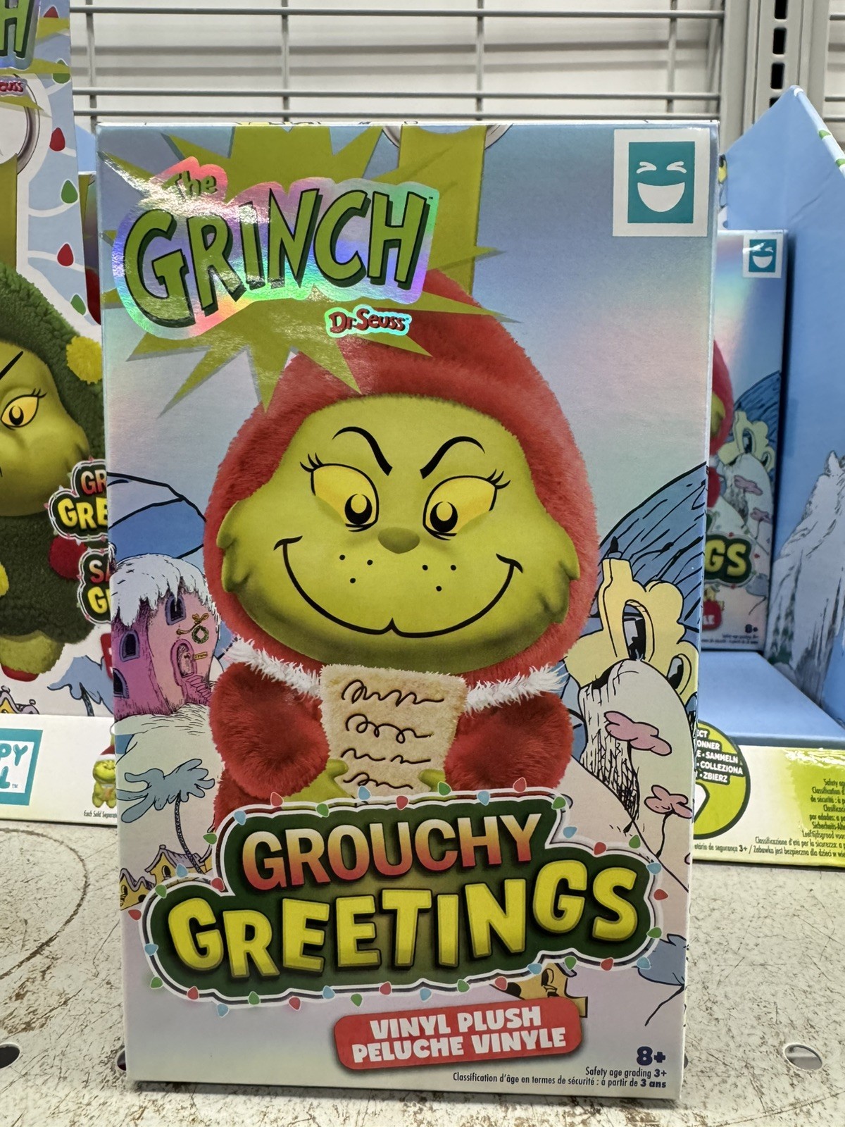 2026 Happy Haul GRINCH GROUCHY GREETINGS Blind Box Vinyl Plush Bag Clip Rare NEW