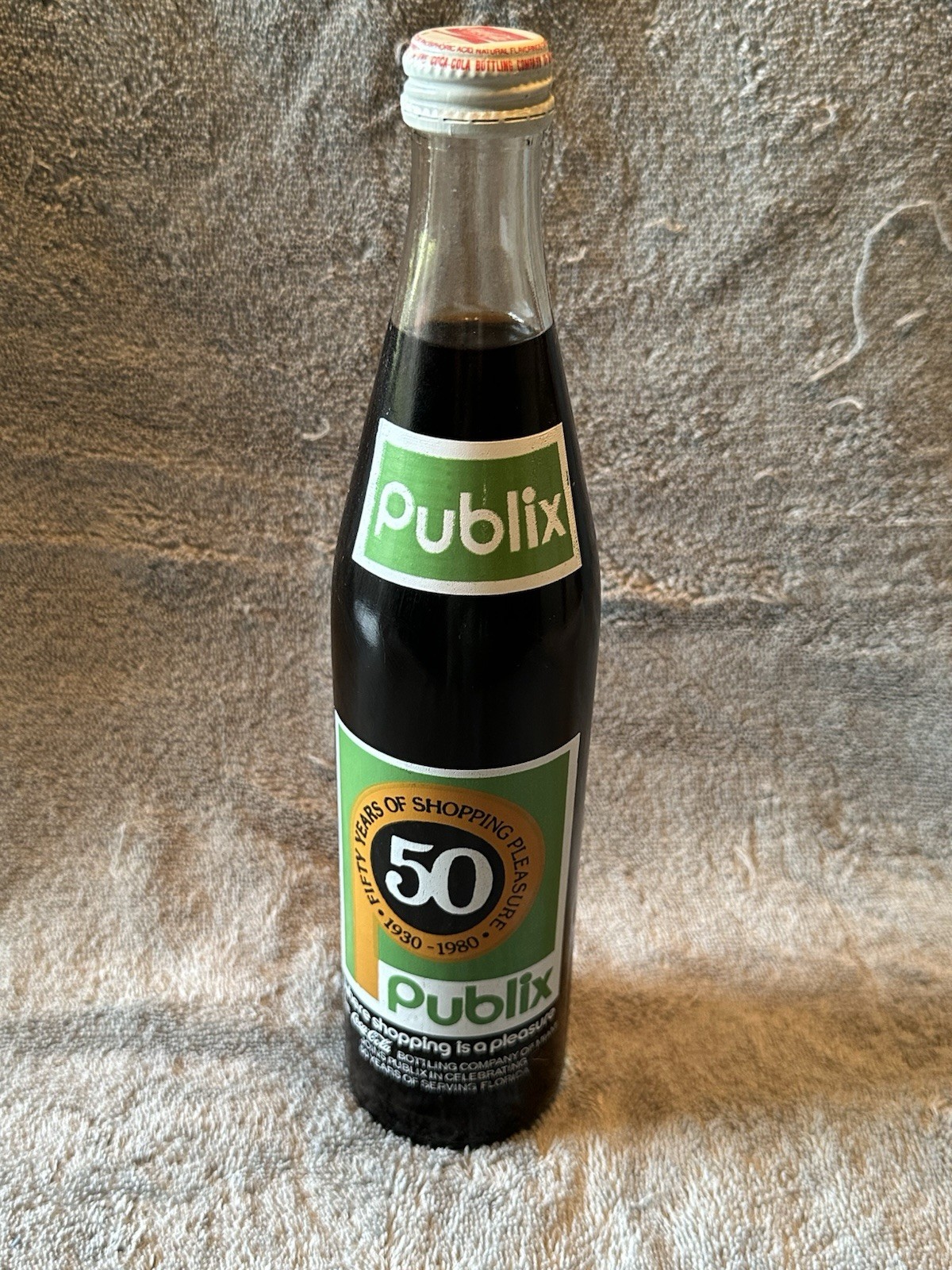 Publix 50th Anniversary Bottle (Made by Coke) Publix 50th Anniversary Bottle (Made by Coke)