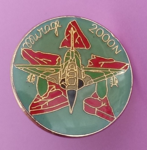 Dassault Mirage 2000N Aircraft Enamel Pin Badge.  EB8-8