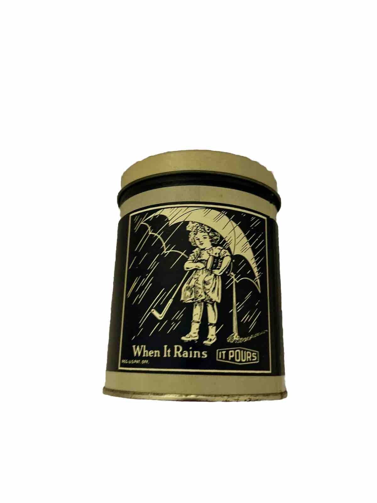 Vintage Morton Salt Tin Canister 1985 Advertising Bristol Ware 5 In Tall