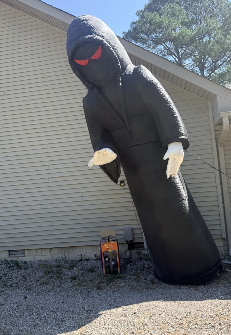 16 Foot Grim Reaper Air Blown Halloween Display Inflatable Airblown Tall Large