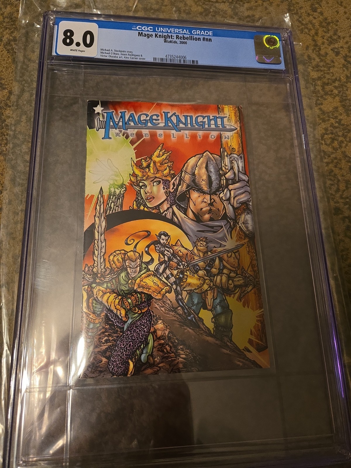 Mage Knight Rebellion #nn Cgc 8.0 By Wizkids White Pages Ashcan Comic 4735244006 Mage Knight Rebellion #nn Cgc 8.0 By Wizkids White Pages Ashcan Comic 4735244006