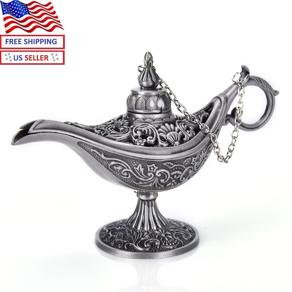 New Aladdin Magic Genie Light Oil Lamp Pot Aladdin Lamp Stunning Decoration