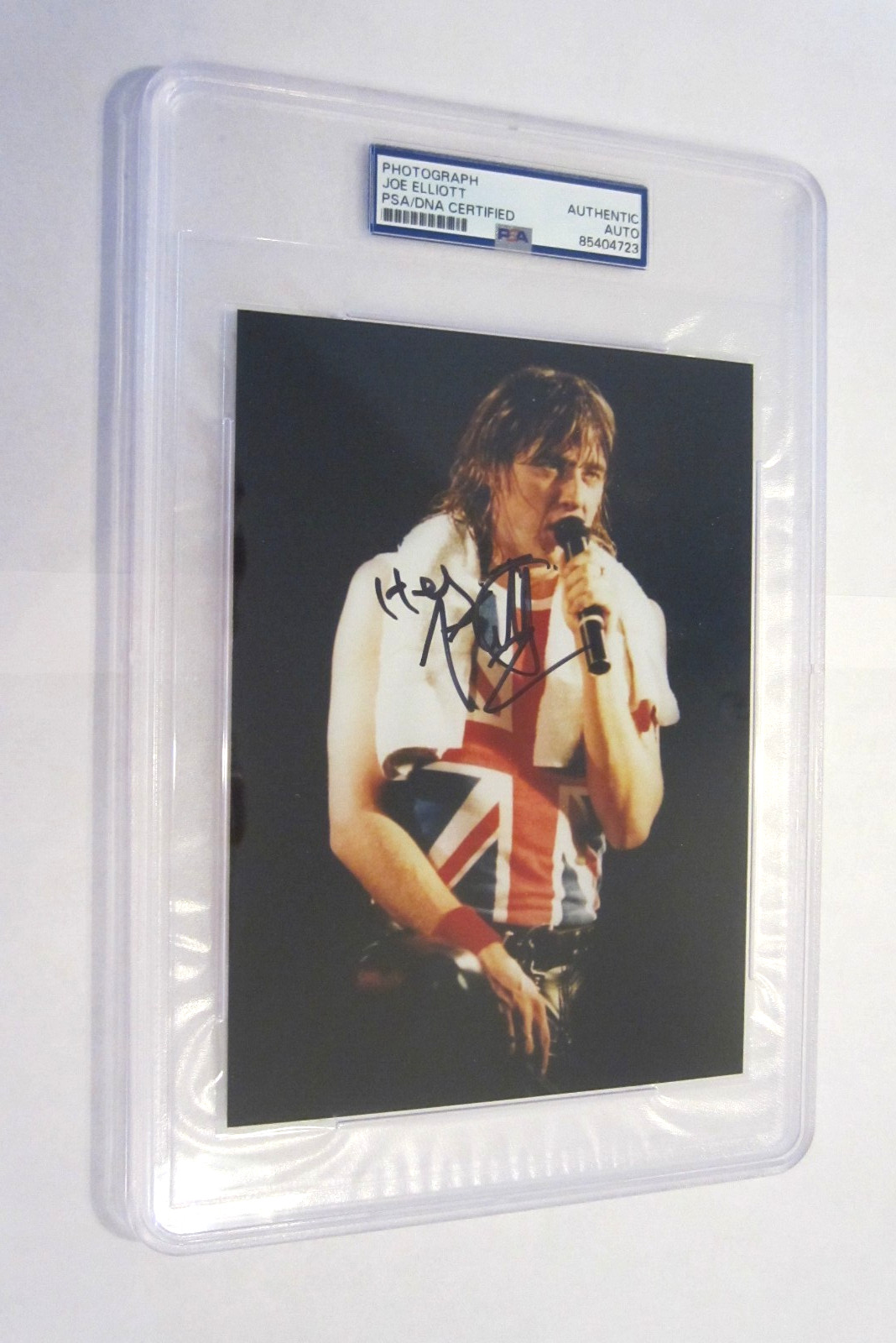 Joe Elliott singer Def Leppard signed autographed 5x7 photo PSA authentic