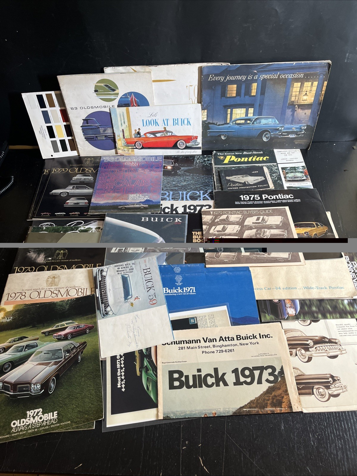Vintage 1970s Buick Oldsmobile Pontiac Dealer Sales Brochure Literature Lot