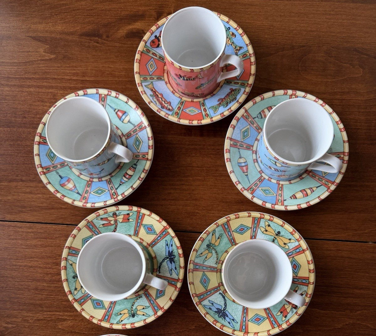 VTG SPLASH by Siddhia Hutchinson Demitasse/Expresso Cup & Saucer Sets VTG SPLASH by Siddhia Hutchinson Demitasse/Expresso Cup & Saucer Sets