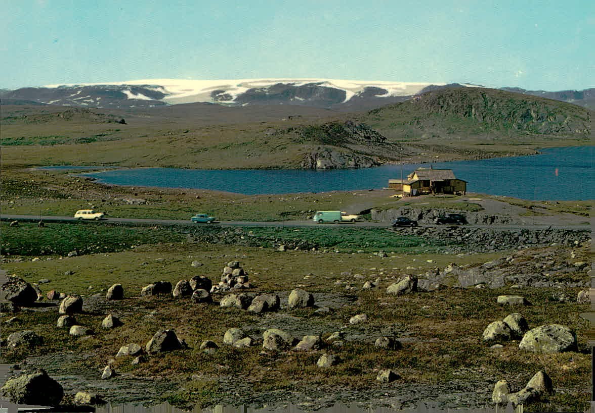 Hardangervidda Hardangerjokulen Glacier Norway Vintage Postcard