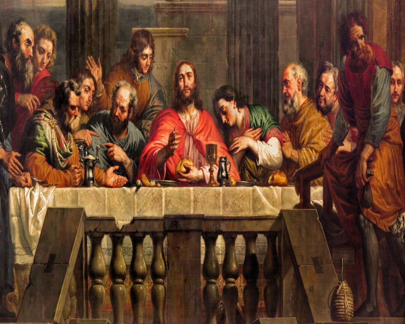 Catholic print picture-  LAST SUPPER SH3  -   8\
