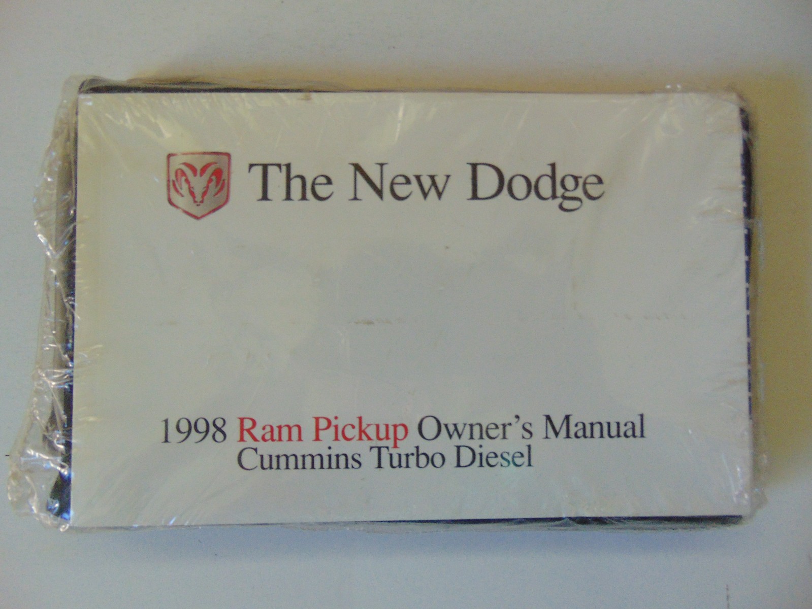 New Factory 1998 Dodge Ram Diesel Truck Owner\'s Manual Packet