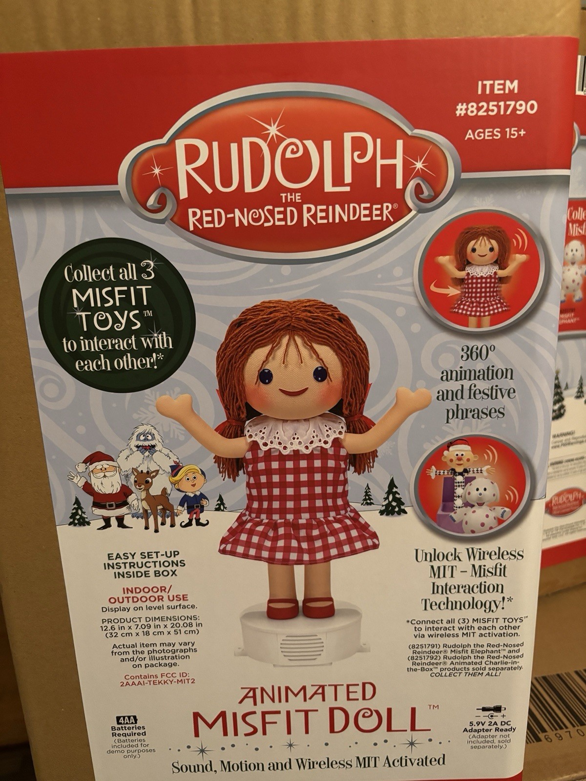 Rudolph the Red-Nosed Reindeer 18.11-In Misfit Doll Animatronic Christmas