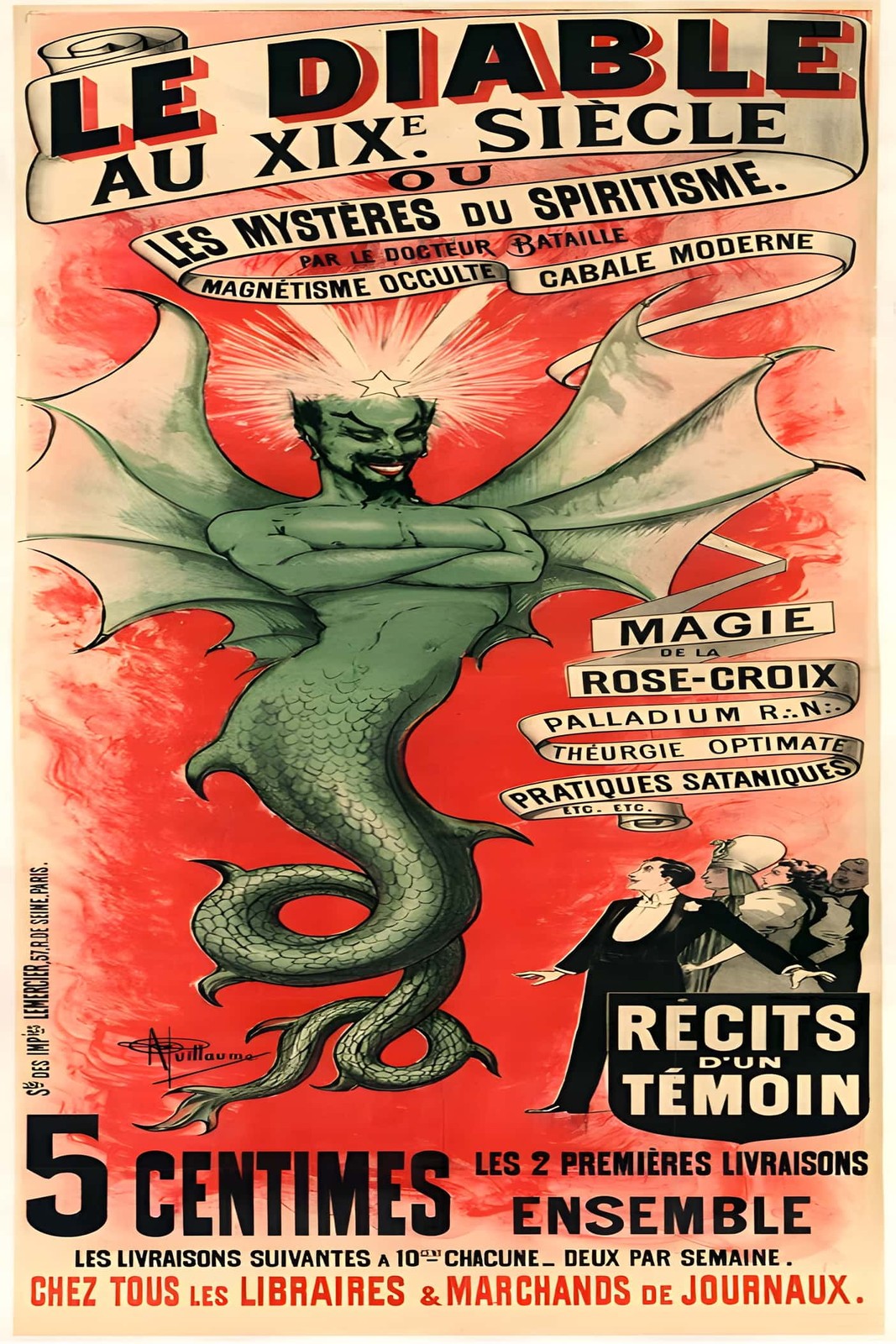 Le Diable au XIXe Siècle (1890s) Poster - 24x36” - Rare Reprint 🤯💯