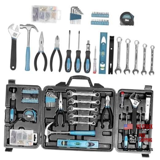 Tool Kit for Home, 144 Piece Hand Tool Set with Storage Box, General Basic
