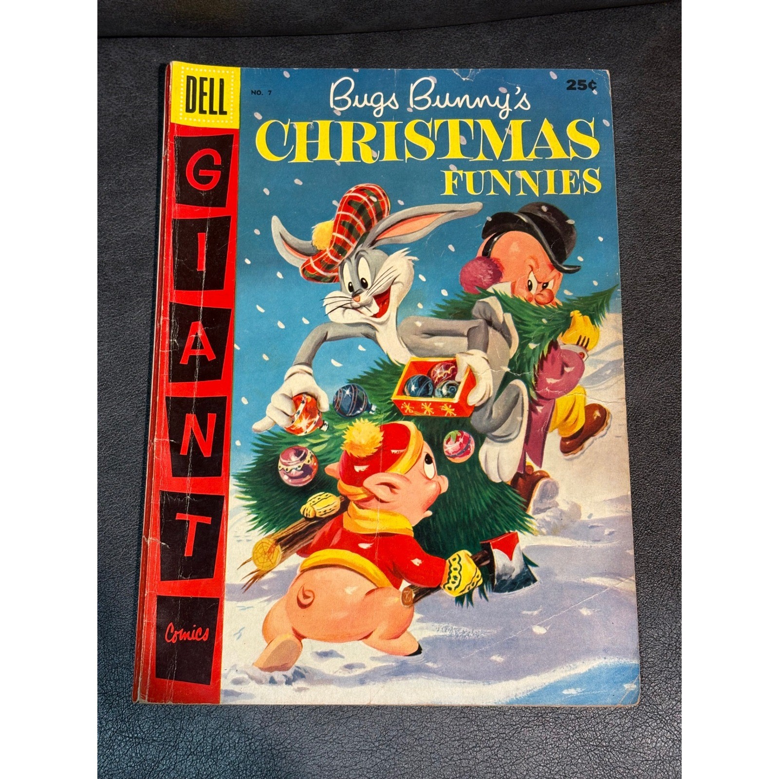 Bugs Bunny\'s Christmas Funnies #7 | 1st app Speedy Gonzales | Dell Giant 1956