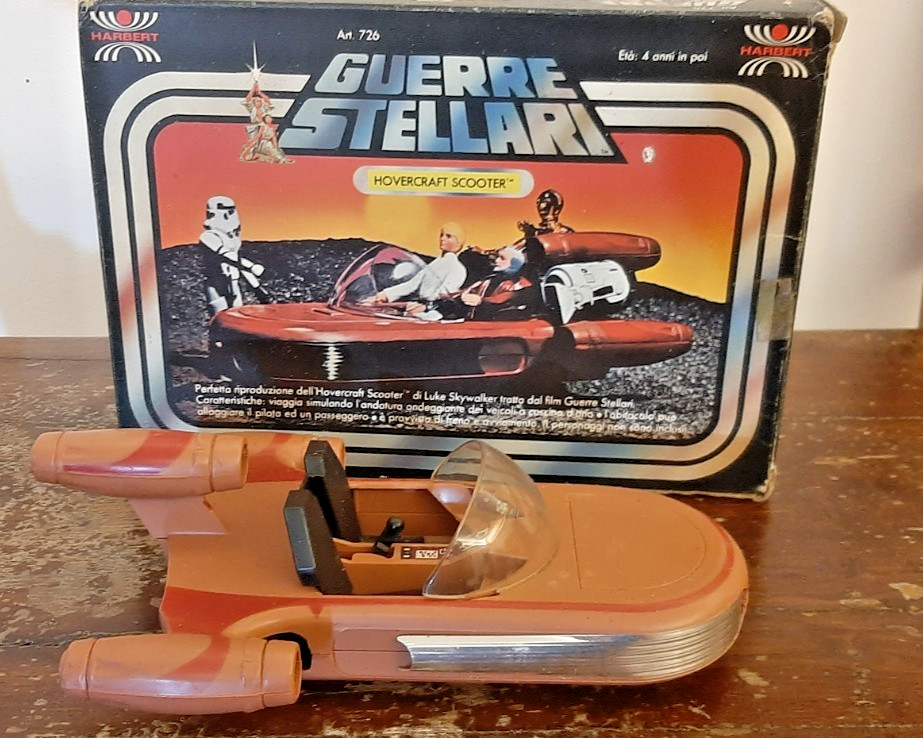 vintage 1978 italian star wars star wars herbert landspeeder in box