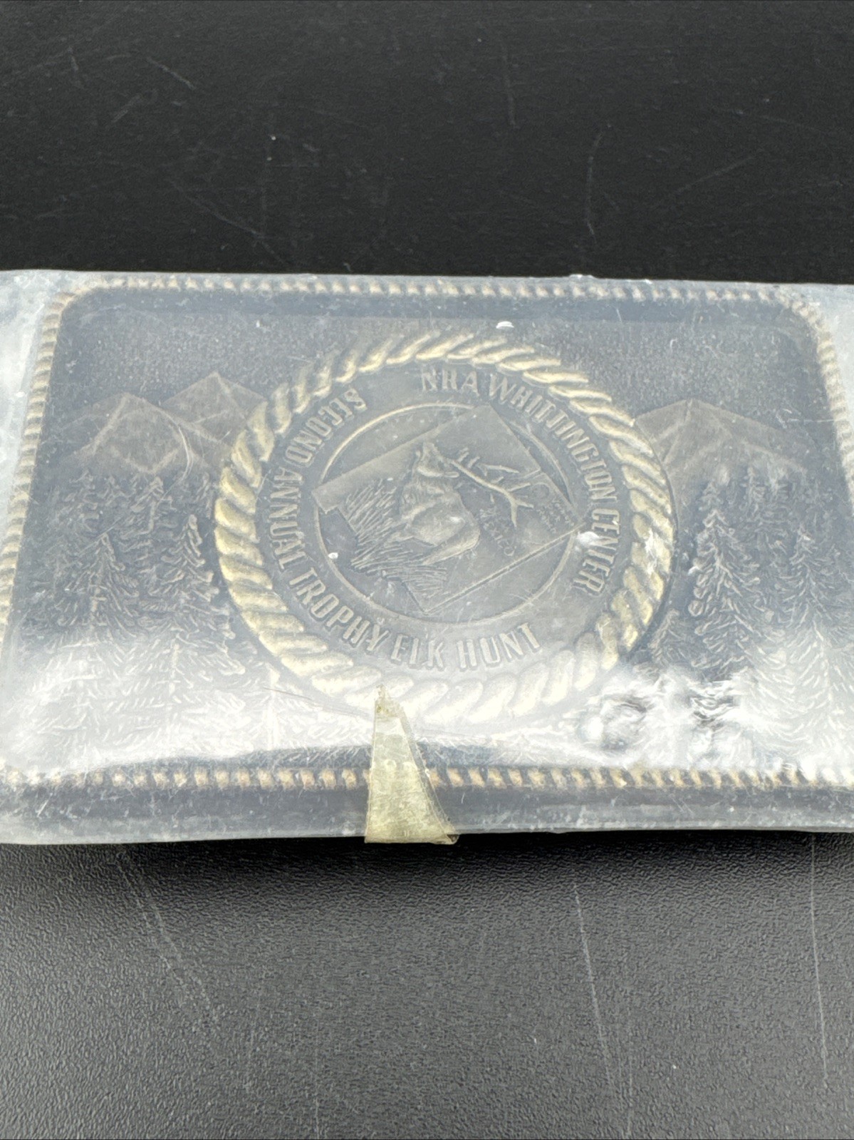 NRA Whittington Center Second Annual Trophy Elk Hunt Vermejo Park Belt Buckle 