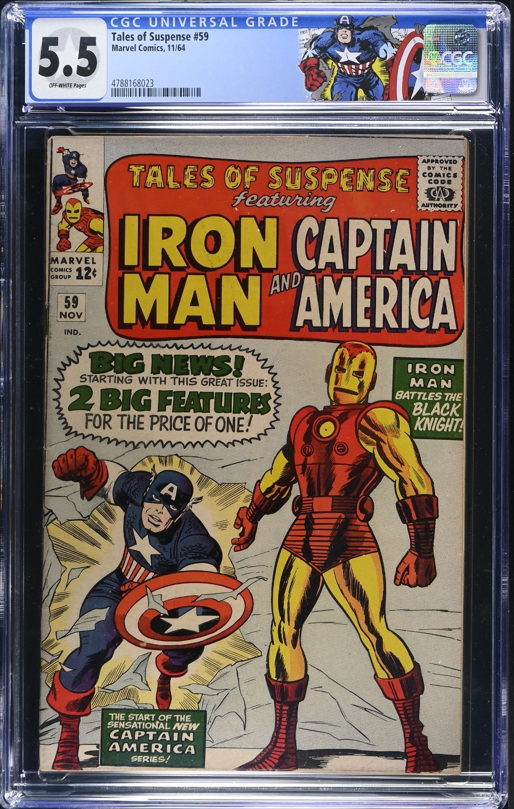 Tales of Suspense #59 CGC 5.5 FN- Marvel 1964 Custom Label COMBINED SHIPPING