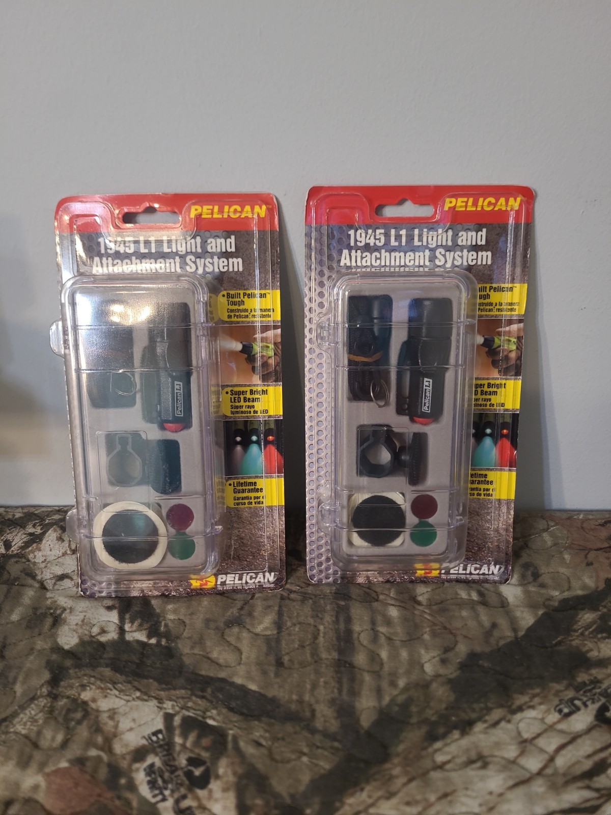 NOS Pelican 1945 L1 Light And Attachment System  Super Bright LED Lot x2 *Read* 